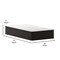 Flash Furniture Dream 12 in Hybrid Mattress, Twin Size High Density Foam and Pocket Spring Mattress in a Box, White/Black DR-E230P-R-T-12-GY-GG - alternate 3
